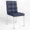Стул на раме RALPH CHROME (BOX-2) ECO-22 (Синий) (NWS-124677)