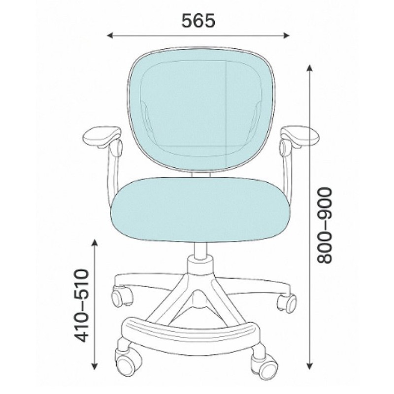 Крісло комп'ютерне дитяче з підставкою для ніг Perfect Home PERFECT KIDS Зелений (PFH-092119)