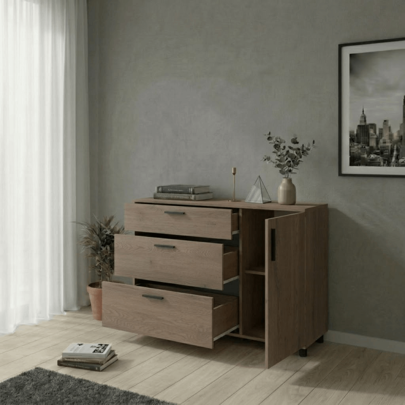 Комод Doros Торн Кремона Канноло 3Ш/1Д 135х51.6х80 (DRS-012106)