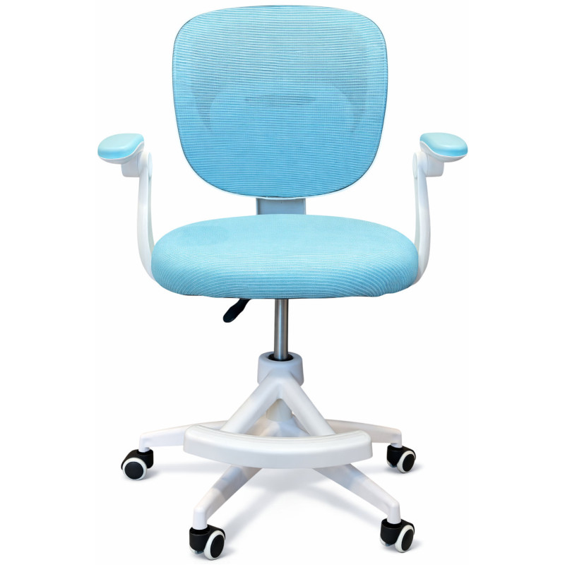 Крісло обертове дитяче з підставкою для ніг PERFECT KIDS BLUE Perfect Home Блакитний (PFH-092116)