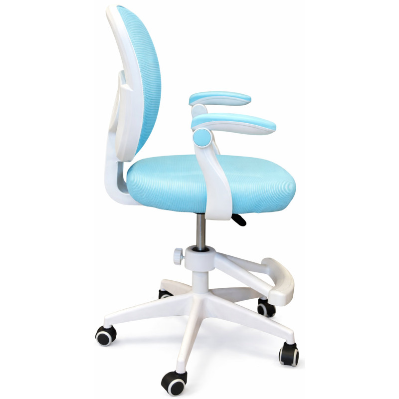 Крісло обертове дитяче з підставкою для ніг PERFECT KIDS BLUE Perfect Home Блакитний (PFH-092116)