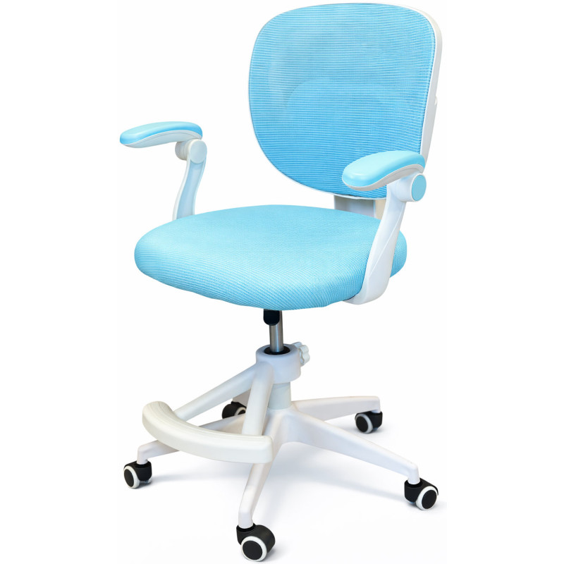 Крісло обертове дитяче з підставкою для ніг PERFECT KIDS BLUE Perfect Home Блакитний (PFH-092116)