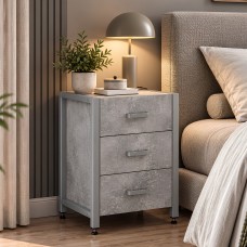 Тумба універсальна Ferrum-decor Вів'єн 3 50x41x40 сірий ДСП Бетон 16 мм (FRD-106934)