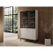 Вітрина у вітальню Perfect Home Japandi WT104 2-дверна 103х184х39 см Кашемір (PFH-091472)