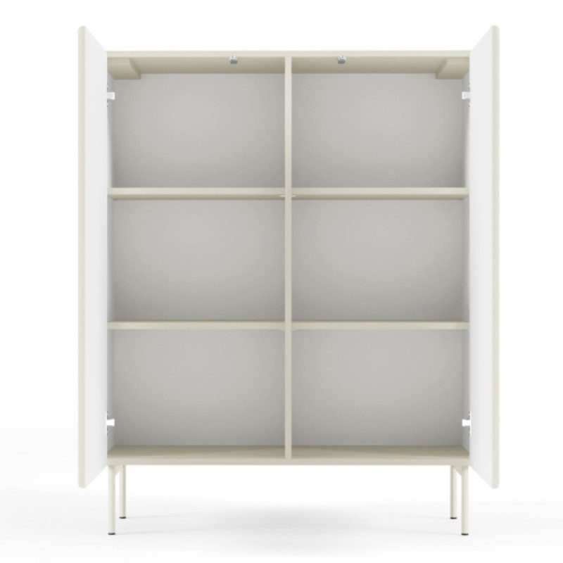 Комод високий Perfect Home Muti 2D/98 123x98,6x39,8 Кашемір (PFH-091386)