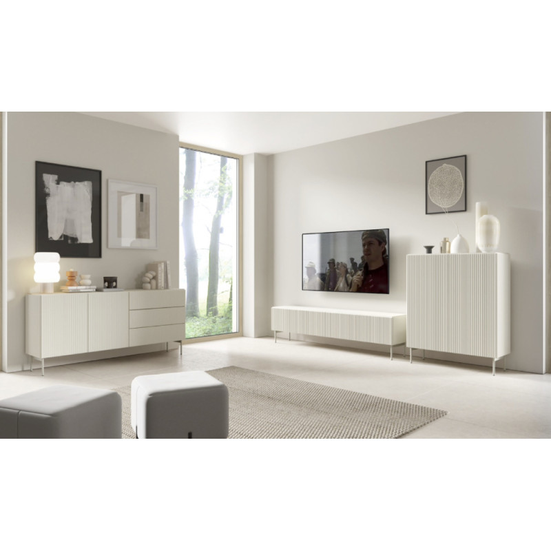 Комод високий Perfect Home Muti 2D/98 123x98,6x39,8 Кашемір (PFH-091386)