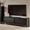 Тумба під телевізор Perfect Home Senso 2D/153 153,5х53,4х39,5 Чорний (PFH-091137)