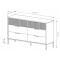 Комод з телескопічними напрямними Perfect Home Baltic 6S/138 137,3x81,4x39,5 Дуб балтійський/Чорний (PFH-091377)
