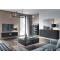 Комод Perfect Home Harmony K144 144х83х37 Чорний/Чорний мармур роял (PFH-091184)