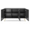 Комод Perfect Home Harmony K144 144х83х37 Чорний/Чорний мармур роял (PFH-091184)