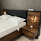 Тумби приліжкові 2 шт з шухлядою та підсвіткою Perfect Home Hilton 1S/49 102x48,8x39,6 Каштан/Антрацит (PFH-091082)