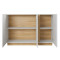 Комод Perfect Home Marco 3D/138 138,2x90,5x40 Білий/Білий глянець/ Дуб грандсон (PFH-091033)