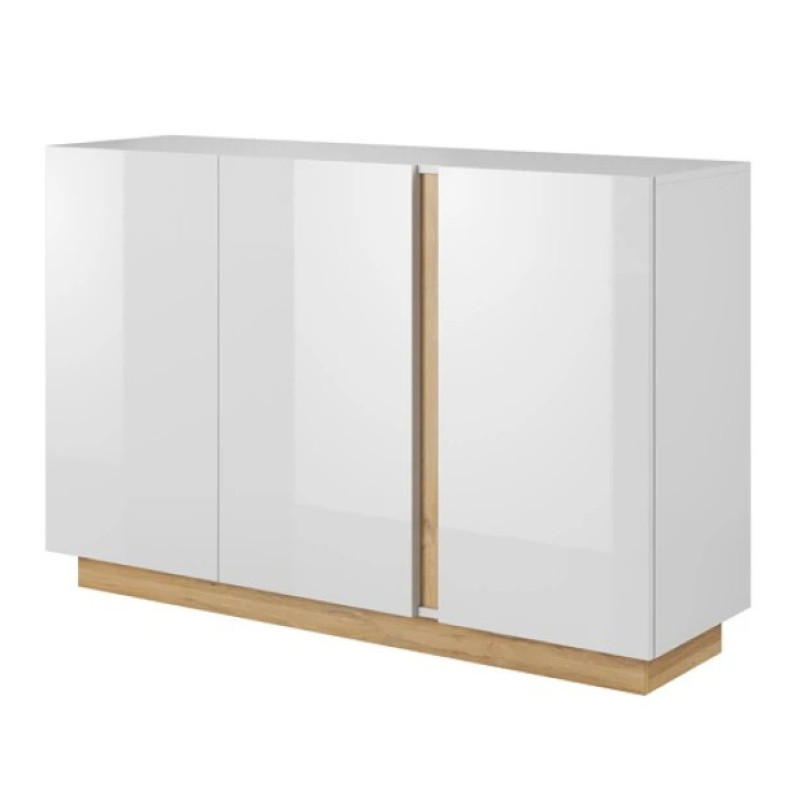 Комод Perfect Home Marco 3D/138 138,2x90,5x40 Білий/Білий глянець/ Дуб грандсон (PFH-091033)