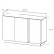 Комод Perfect Home Marco 3D/138 138,2x90,5x40 Білий/Білий глянець/ Дуб грандсон (PFH-091033)