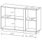 Комод Perfect Home Marco 3D/138 138,2x90,5x40 Білий/Білий глянець/ Дуб грандсон (PFH-091033)