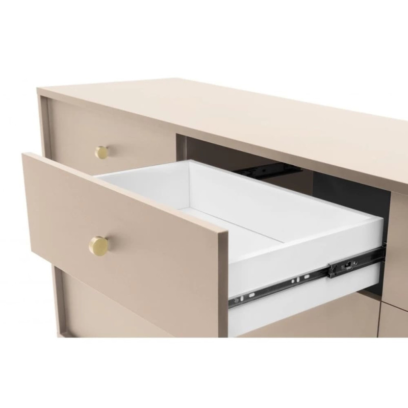 Комод Perfect Home Mono MKSZ104 2D2S 103,5x83,2x39 Беж пісочний (золоті ніжки) (PFH-091205)