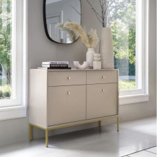 Комод Perfect Home Mono MKSZ104 2D2S 103,5x83,2x39 Беж пісочний (золоті ніжки) (PFH-091205)