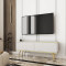 Тумба під телевізор Perfect Home Oro RTV135 2D 135х53х32 Білий (золоті ніжки) (PFH-091313)