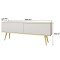 Тумба під телевізор Perfect Home Oro RTV135 2D 135х53х32 Білий (золоті ніжки) (PFH-091313)