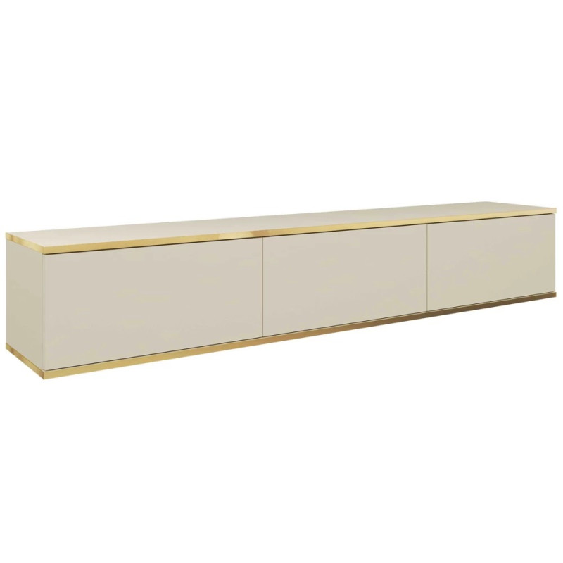 Тумба під телевізор навісна Perfect Home Oro RTV175 3D 175х30х32 Бежевий (PFH-091361)