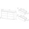 Комод з телескопічними напрямними Perfect Home Torro 6S/163 163,2x82,9x38,1 Дуб кремона/Чорний (PFH-091416)