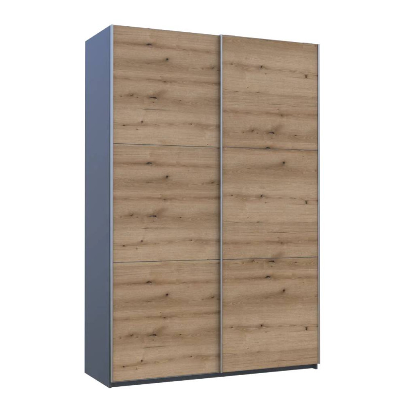 Шафа купе Doros G-Caiser Антрацит/Дуб Евок 2 ДСП / 3 частини 160х60х240 (42005414) (DRS-012247)