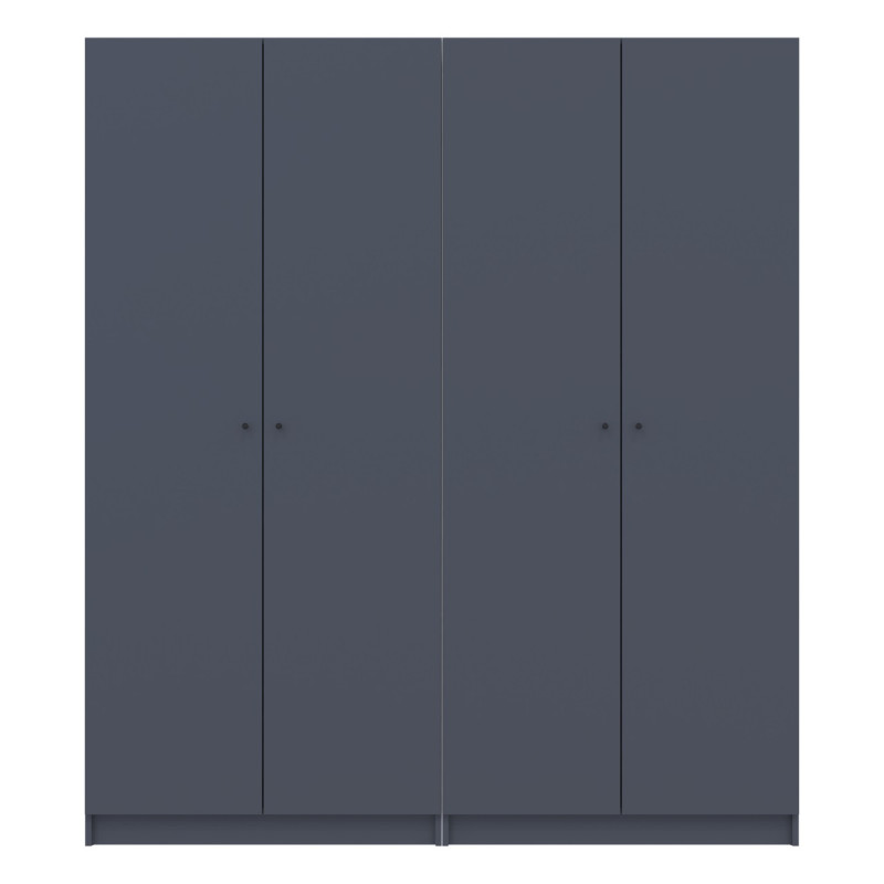 Шкаф для одежды Doros Промо Антрацит 2+2 ДСП 180х48х204 (42005333) (DRS-012163)