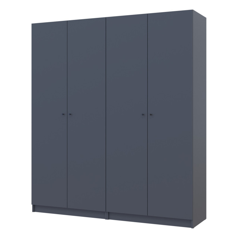 Шкаф для одежды Doros Промо Антрацит 2+2 ДСП 180х48х204 (42005333) (DRS-012163)