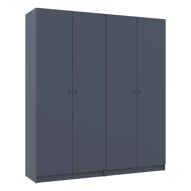 Шкаф для одежды Doros Промо Антрацит 2+2 ДСП 180х48х204 (42005333) (DRS-012163)