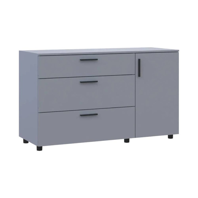 Комод Doros Торн Сірий 3Ш/1Д 135х51.6х80 (DRS-012107)