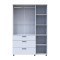 Шафа для одягу Doros Торн Білий 3 ДСП/3Ш (штанга) 135х51.6х200 (DRS-012057)