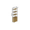 Етажерка 4/60 Ferrum-decor Серії Конект із тумбою 179x60x28 Сірий ДСП Артизан (FRD-102482)
