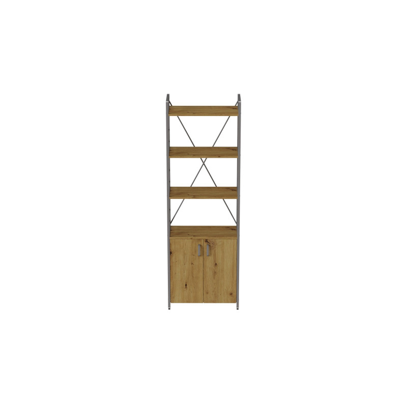 Етажерка 4/60 Ferrum-decor Серії Конект із тумбою 179x60x28 Сірий ДСП Артизан (FRD-102482)