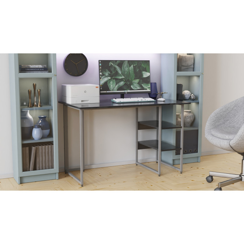 Письменный стол Ferrum-decor Кевин 75x100x70 серый ДСП Сосна Кембра 16мм (FRD-101742)