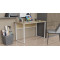 Письменный стол Ferrum-decor Коди 75x100x60 белый ДСП Дуб Сонома 16мм (FRD-101182)