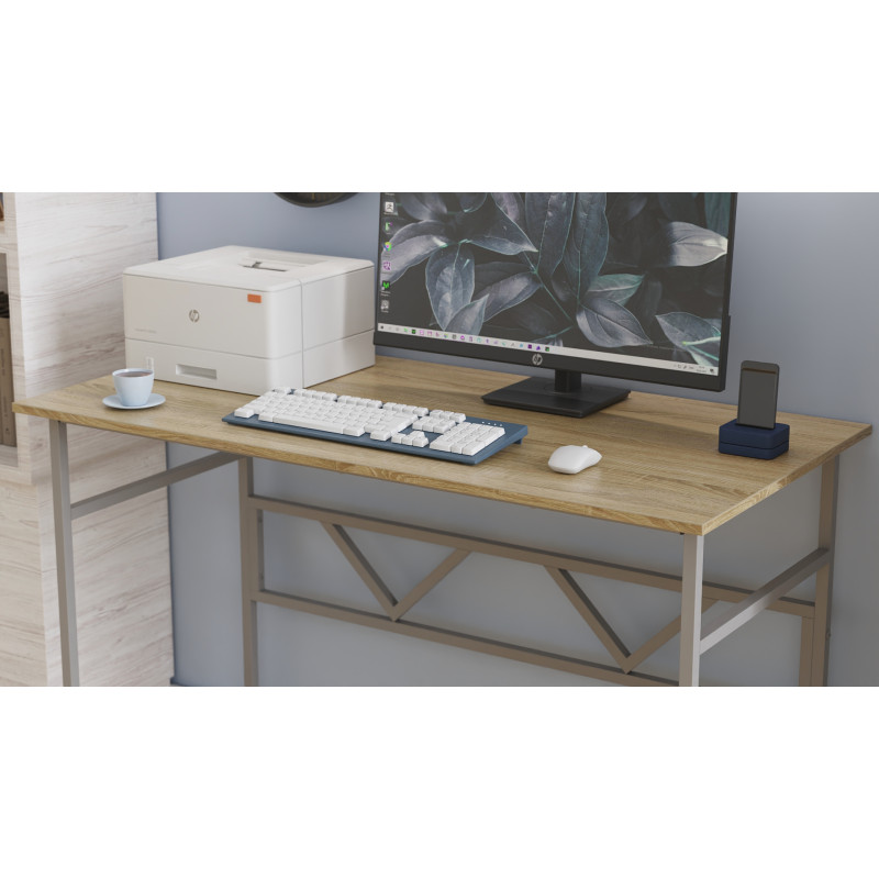 Письмовий стіл Ferrum-decor Райан 75x120x70 сірий ДСП Дуб Сонома 16мм (FRD-101632)