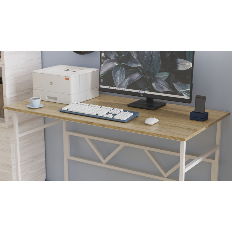 Письменный стол Ferrum-decor Раян 75x100x60 белый ДСП Дуб Сонома 16мм (FRD-101122)