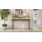 Письмовий стіл Ferrum-decor Скай 75x120x70 сірий ДСП Дуб Сонома 16мм (FRD-101572)