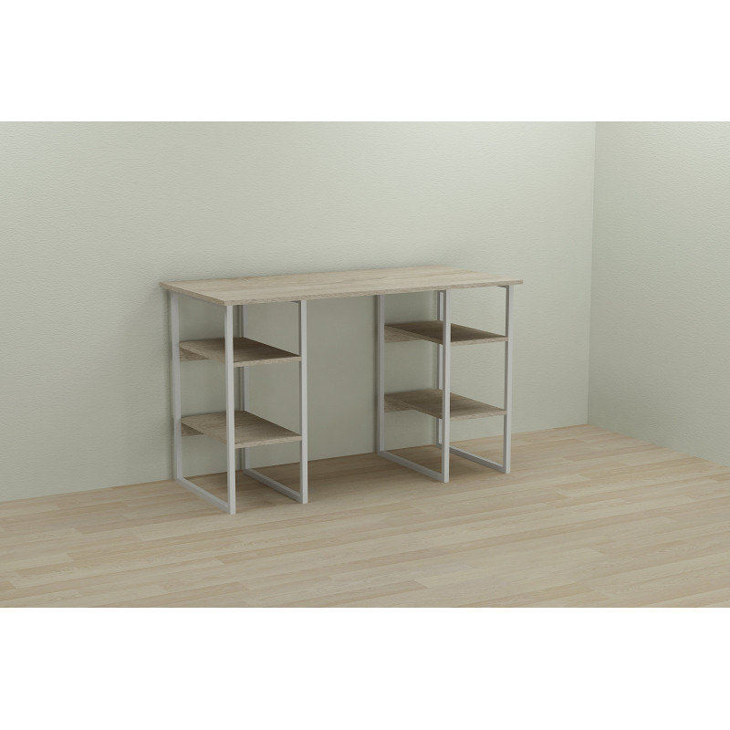 Письменный стол Ferrum-decor Карэн 76x120x60 белый ДСП Дуб Сонома 32мм (FRD-102262)