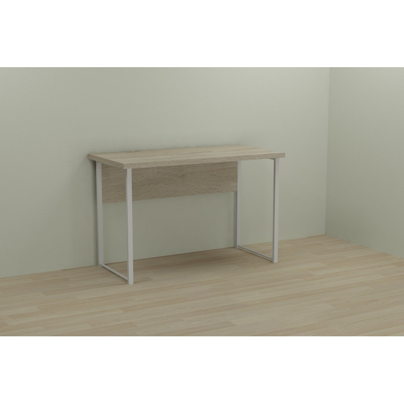 Письмовий стіл Ferrum-decor Курт 76x100x60 білий ДСП Дуб Сонома 32мм (FRD-102202)