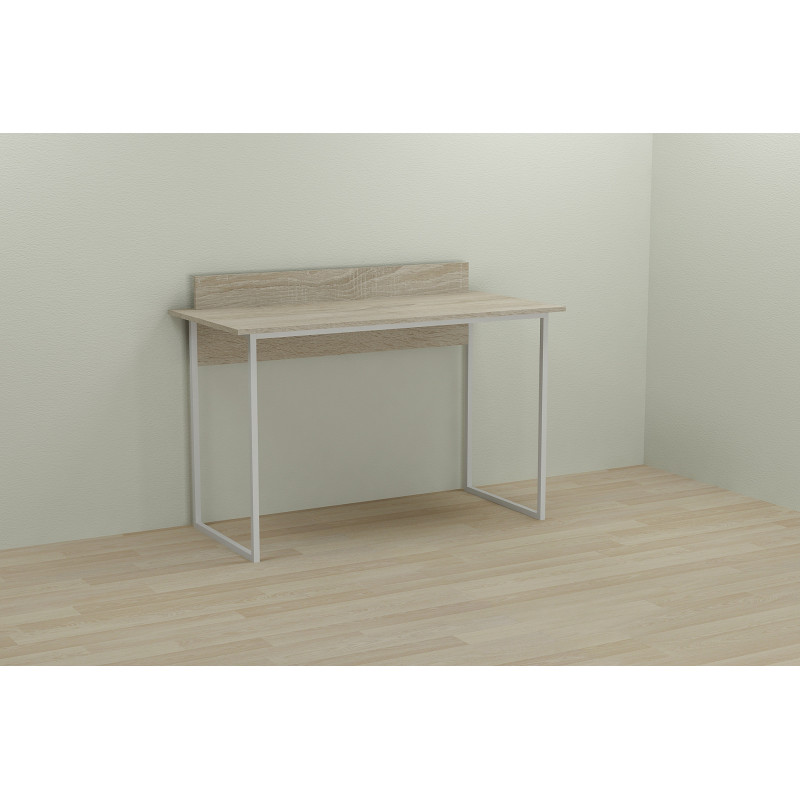 Письменный стол Ferrum-decor Скай 75x100x60 белый ДСП Дуб Сонома 16мм (FRD-101062)