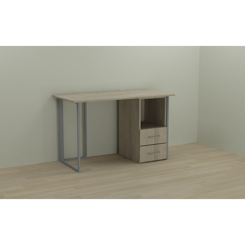 Письменный стол Ferrum-decor Отто 75x120x60 серый ДСП Дуб Сонома 16мм (FRD-101492)