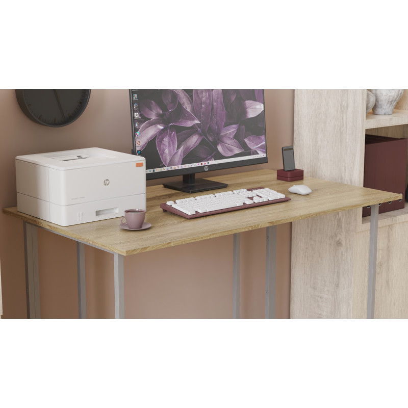 Письмовий стіл Ferrum-decor Ханна 75x100x60 сірий ДСП Дуб Сонома 16мм (FRD-101392)