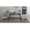 Стол кухонный раскладной Данди на конусных ногах Ferrum-decor 75x120 160)x60 Черный металл ДСП Сосна Кембра 16 мм (FRD-106770)
