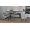 Стол кухонный раскладной Данди на конусных ногах Ferrum-decor 75x120 160)x60 Черный металл ДСП Сосна Кембра 16 мм (FRD-106770)