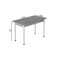 Стол кухонный Ferrum-decor Бенита 75x120x80 Белый ДСП Бетон 16мм (FRD-105570)