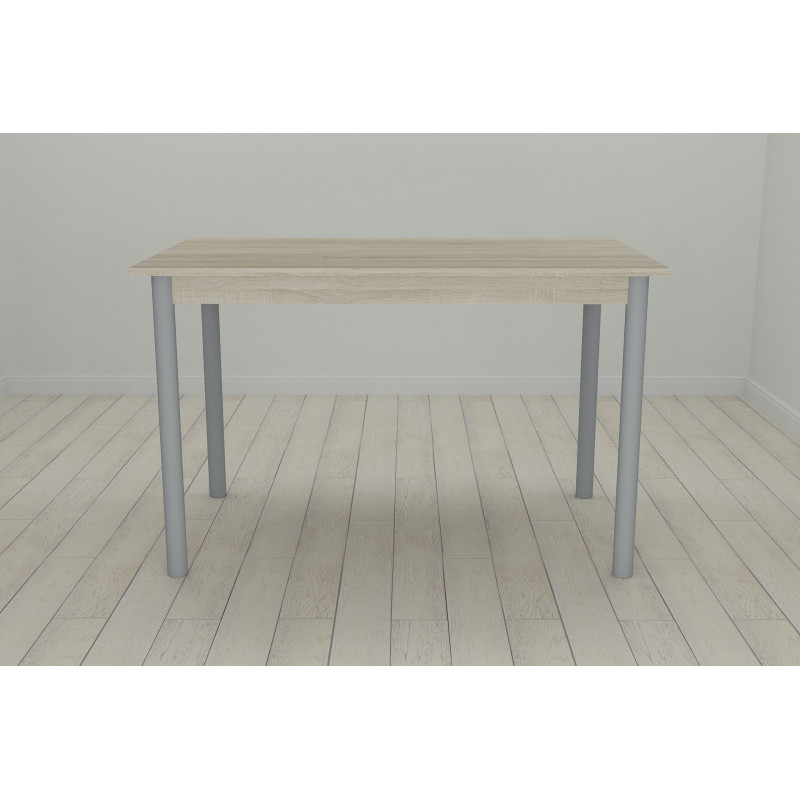 Стіл кухонний Ferrum-decor Беніта 75x120x60 Сірий ДСП Сонома 16мм (FRD-106270)