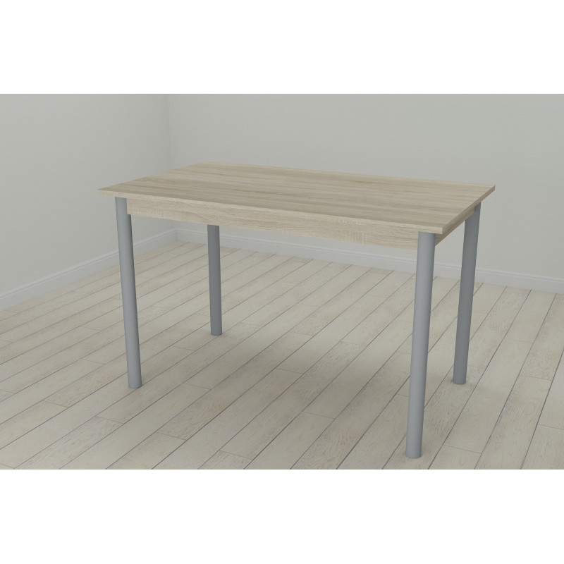 Стіл кухонний Ferrum-decor Беніта 75x120x60 Сірий ДСП Сонома 16мм (FRD-106270)