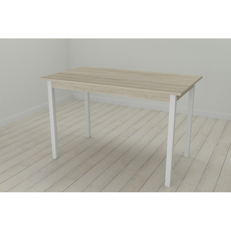 Стол кухонный Ferrum-decor Марио 75x120x60 Белый ДСП Сонома 16мм (FRD-106320)