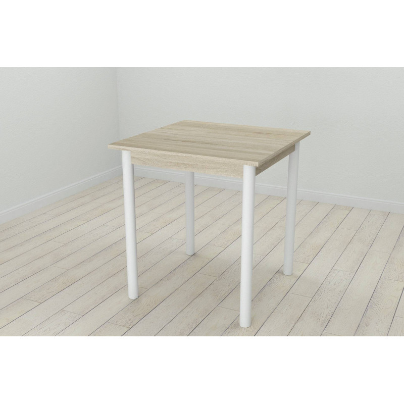 Стол кухонный Ferrum-decor Агата 75x70x70 Белый ДСП Сонома 16мм (FRD-106240)